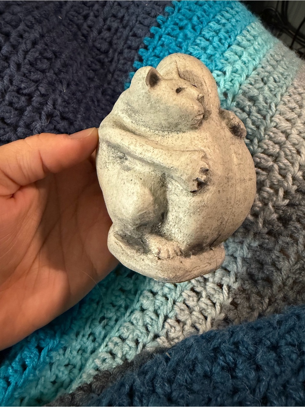 Everlasting Hug Small Pet Memorial Faux Stone Figurine Urn